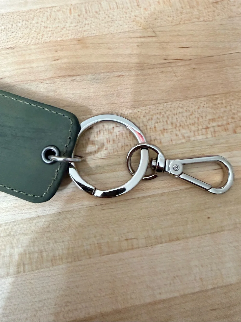 APC A.P.C. Miles Keychain : Olive/Black/Silver